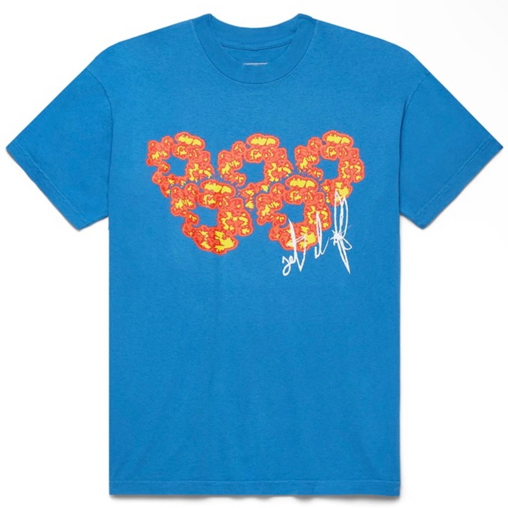 NWT DENIM TEARS x OFFSET SET IT OFF #3 BLUE TEE SHIRT MENS S M L XL EXCLUSIVE